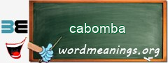 WordMeaning blackboard for cabomba